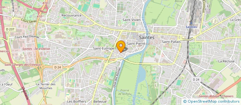 localisation de l'entreprise TROUPE D'IMPROVISATION LUDIQUE THEATRALE SAINTAISE  SAINTES