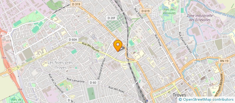 localisation de l'entreprise TROUPE DE THEATRE FEU FOLLET  SAINTE MAURE