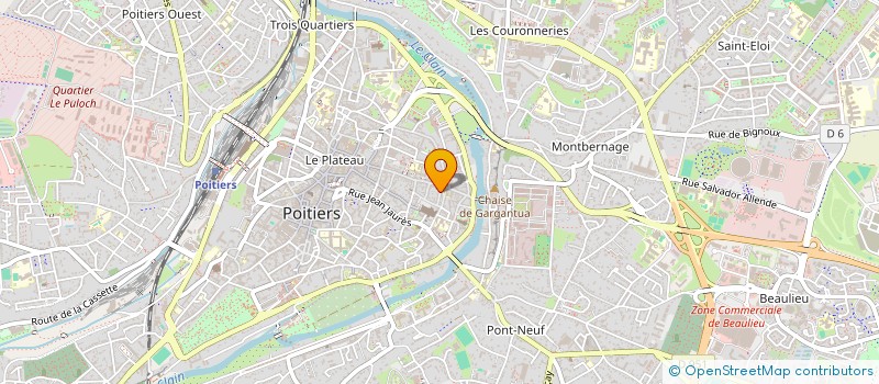 localisation de l'entreprise TROUPE DE THEATRE GENES'SE  POITIERS