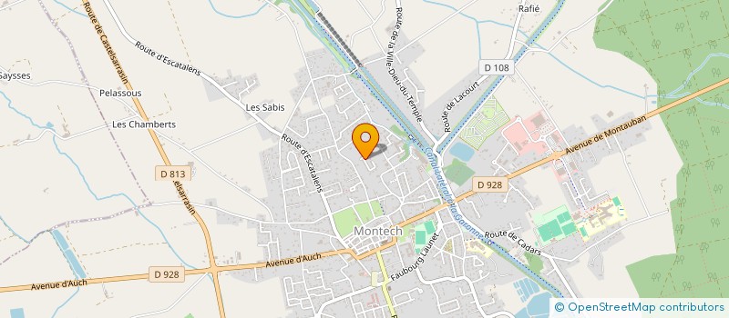 localisation de l'entreprise TROUPE LES LUMIERES  MONTECH