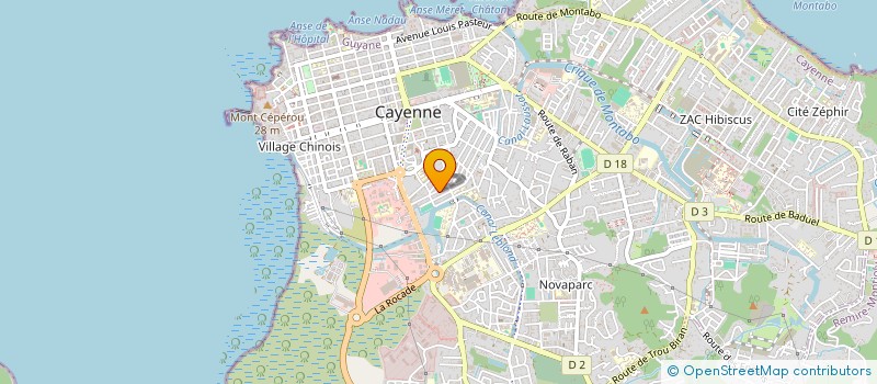 localisation de l'entreprise TROUPE THEATRALE DE MIRZA  CAYENNE