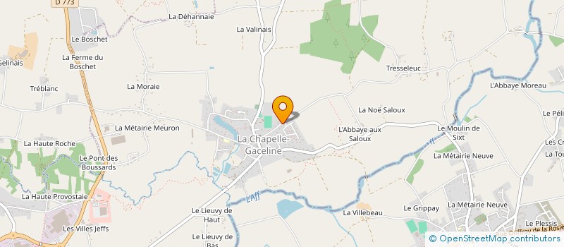 localisation de l'entreprise TROUPE THEATRALE LES TRETEAUX  LA GACILLY