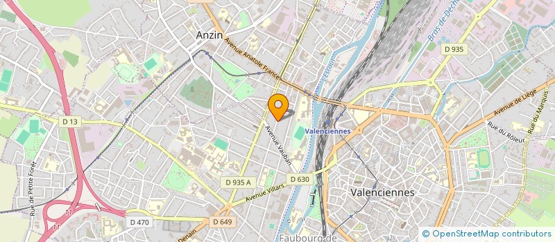 localisation de l'entreprise TROUPEAU D'IMPROVISATION THEATRALE RELATIVEMENT ETUDIANT  VALENCIENNES