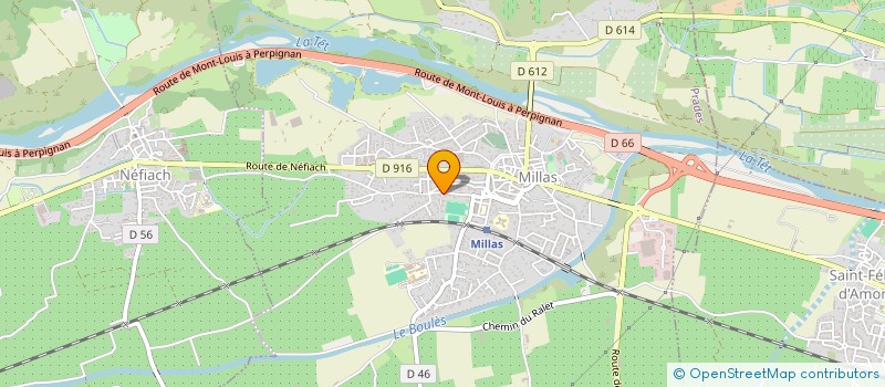 localisation de l'entreprise TROUPIAC  MILLAS