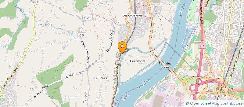 localisation de l'entreprise TROUREL  SOYONS