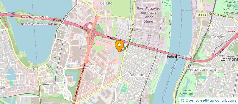 localisation de l'entreprise TROUSSET  BORDEAUX