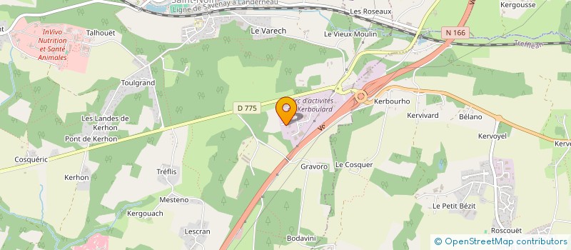 localisation de l'entreprise TROUVAT  SAINT-NOLFF