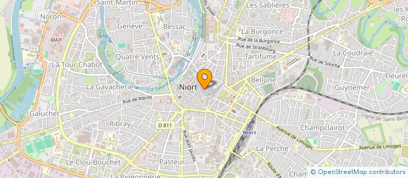 localisation de l'entreprise TROUVE à NIORT