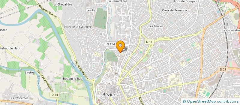 localisation de l'entreprise TROUVE à BEZIERS