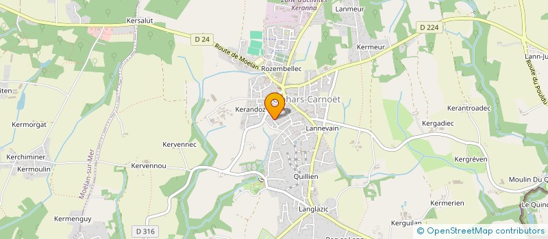 localisation de l'entreprise TROUVE  CLOHARS-CARNOET