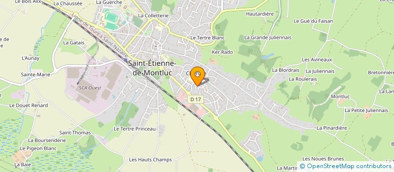 localisation de l'entreprise TROUVE ELAGAGE à SAINT-ETIENNE-DE-MONTLUC