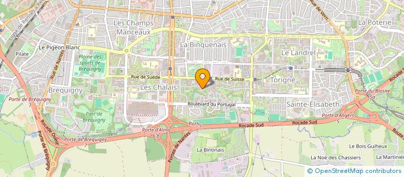 localisation de l'entreprise TROUVE TON SPORT  RENNES