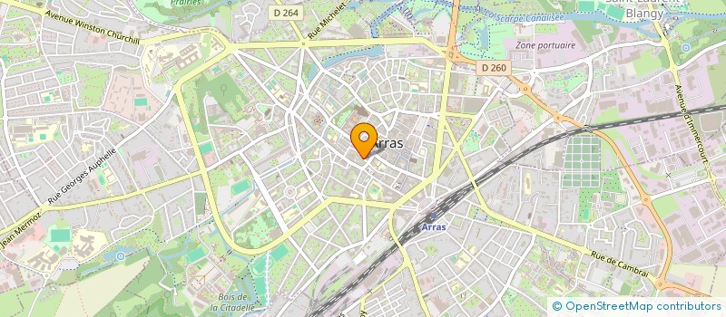 localisation de l'entreprise TROUVERES ET CIE à ARRAS