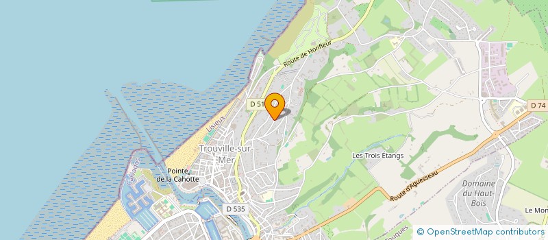 localisation de l'entreprise TROUVILLE EVENTS à TROUVILLE-SUR-MER