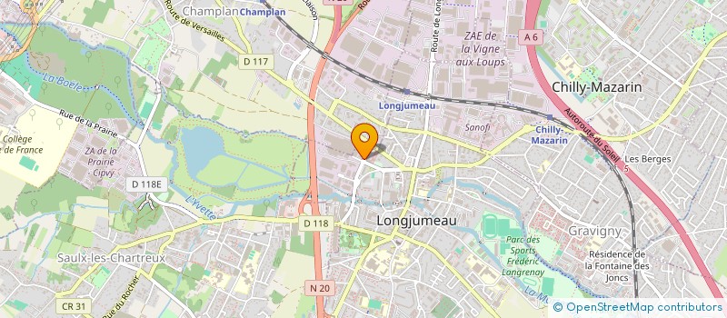 localisation de l'entreprise TROUVTOU à LONGJUMEAU