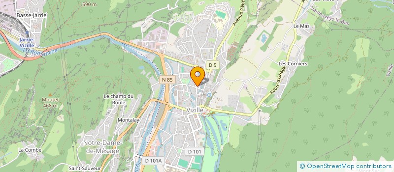 localisation de l'entreprise TROVERO  VIZILLE