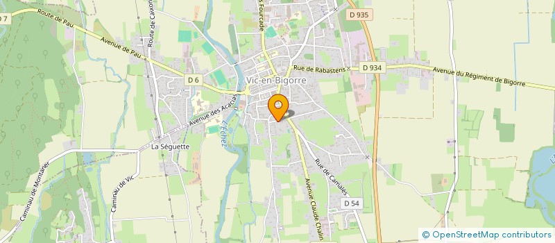localisation de l'entreprise TROYANO CHARPENTE à VIC-EN-BIGORRE
