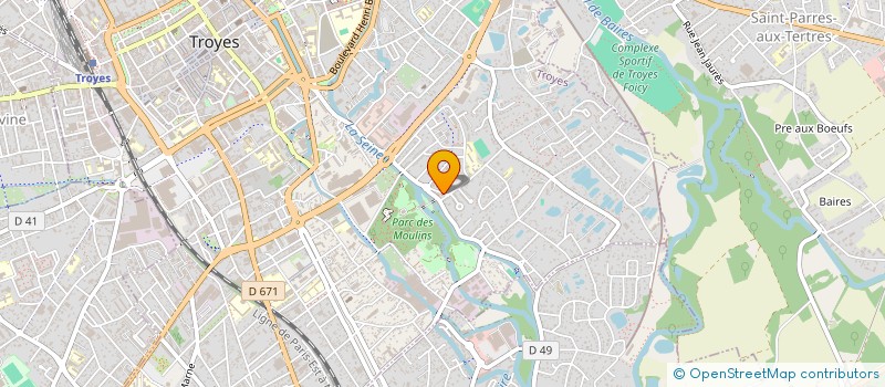 localisation de l'entreprise TROYES AUBE JUDO à TROYES