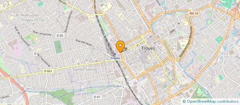 localisation de l'entreprise TROYES AUBE RUGBY CLUB à TROYES