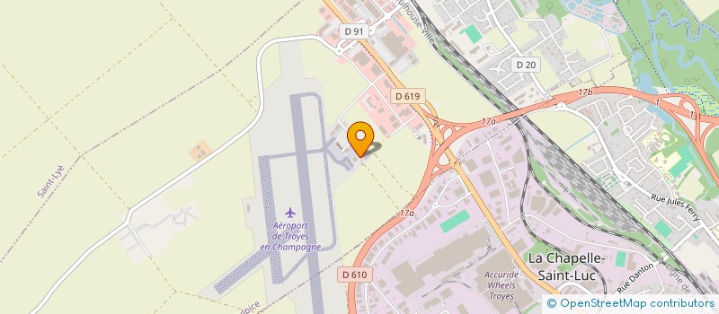 localisation de l'entreprise TROYES AVIATION à BARBEREY-SAINT-SULPICE