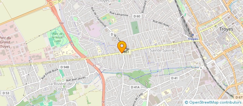 localisation de l'entreprise TROYES WHEELS  LA RIVIERE-DE-CORPS