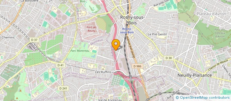 localisation de l'entreprise TRP 93 à ROSNY-SOUS-BOIS
