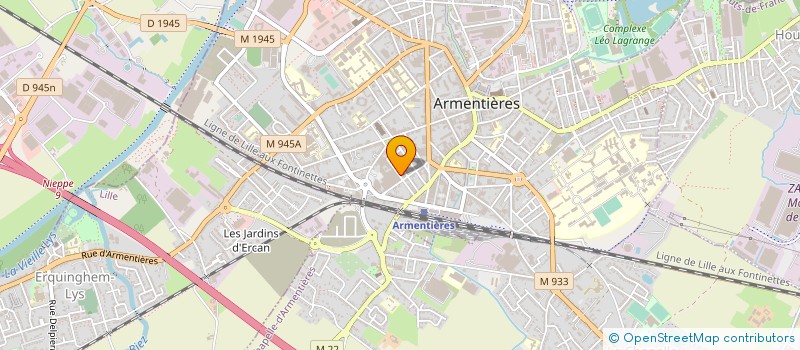 localisation de l'entreprise TRP CHARVET à ARMENTIERES