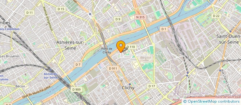 localisation de l'entreprise TRP DN à CLICHY