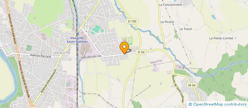 localisation de l'entreprise TRPT RAPIDES FOREZ CROZIER CIE  VEAUCHE