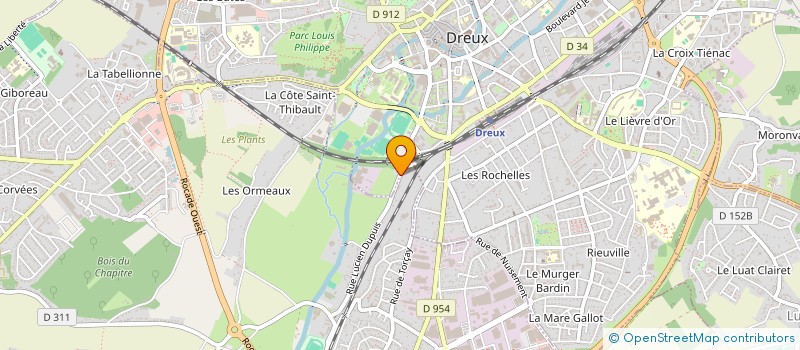localisation de l'entreprise TRPTS FRIGORIFIQUES DE DREUX à DREUX