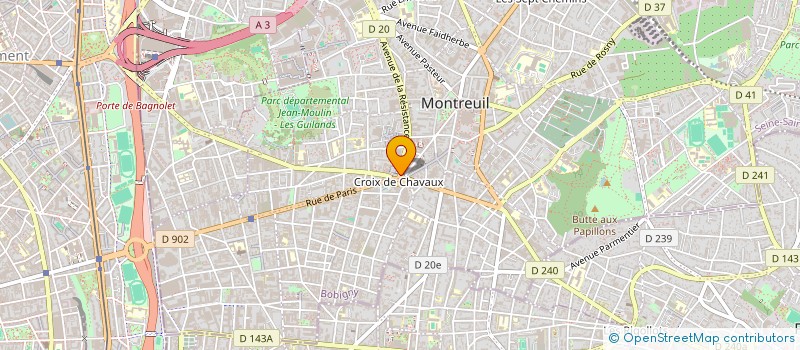 localisation de l'entreprise TRPV à MONTREUIL