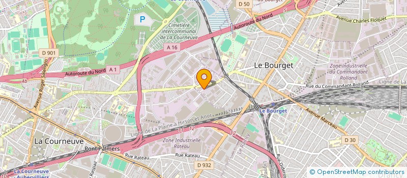 localisation de l'entreprise TRS à LE BOURGET