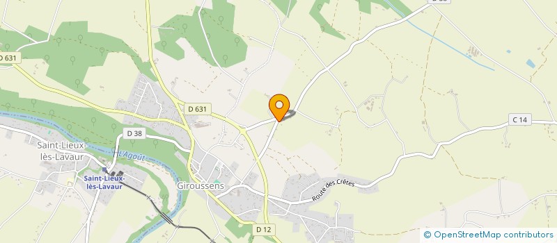 localisation de l'entreprise TRS  GIROUSSENS