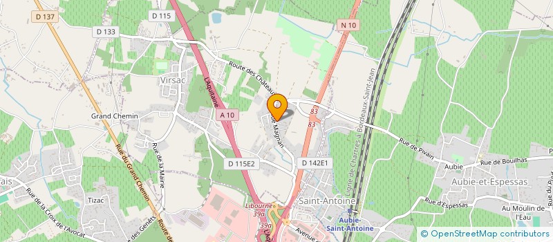 localisation de l'entreprise TRS EXPRESS PEREIRA  VIRSAC