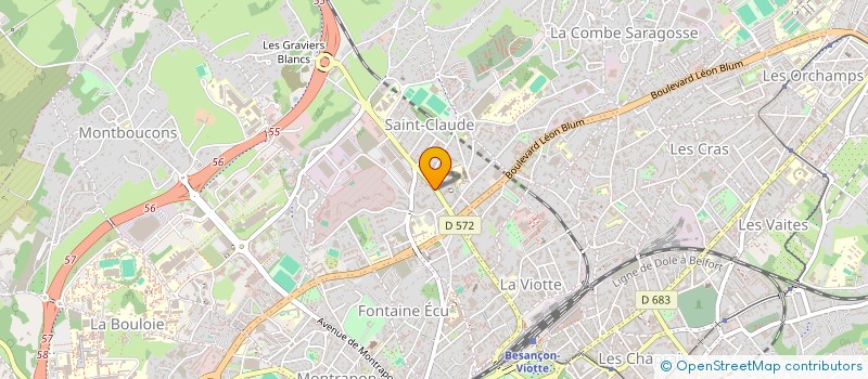 localisation de l'entreprise TRS SARL à BESANCON