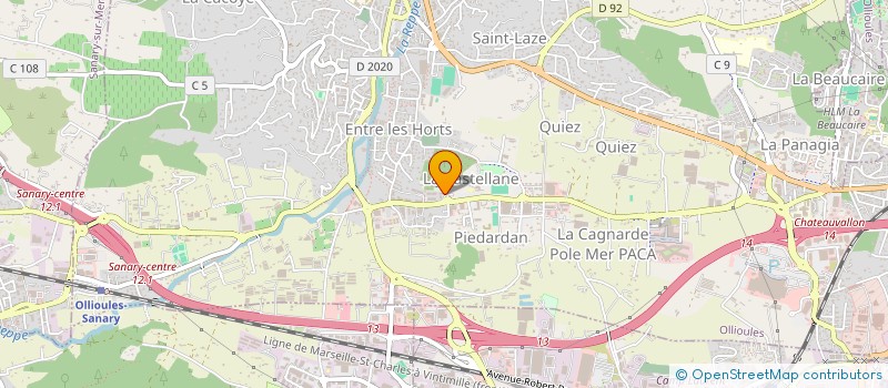 localisation de l'entreprise TRSDANCECOMPANY  OLLIOULES