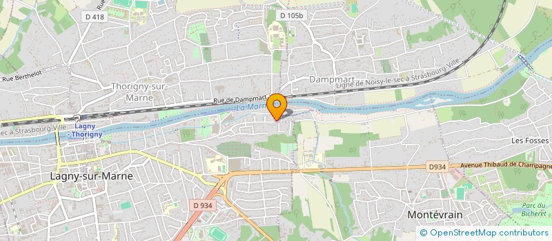 localisation de l'entreprise TRSI CONNECT  MONTEVRAIN