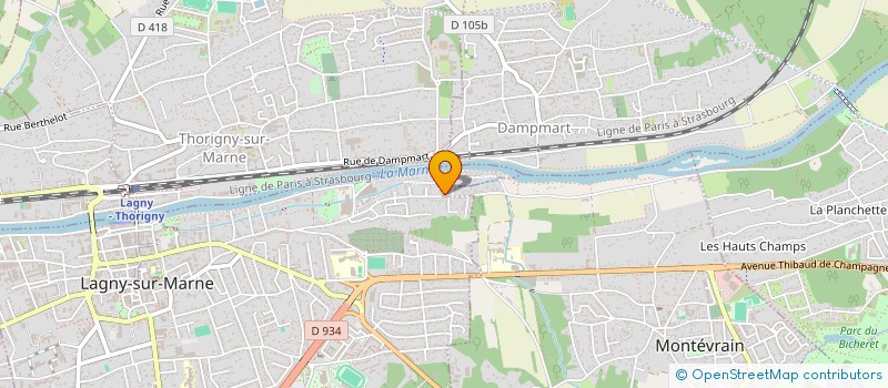 localisation de l'entreprise TRSI CONSEIL  MONTEVRAIN