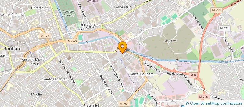 localisation de l'entreprise TRSO  ROUBAIX