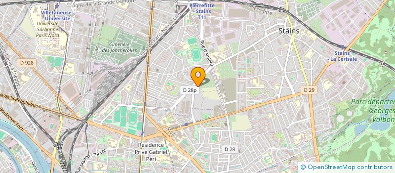 localisation de l'entreprise TRSP TRANSPORT  PIERREFITTE-SUR-SEINE