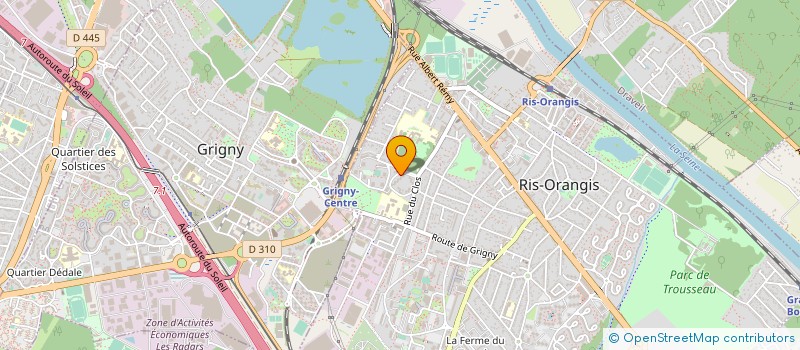 localisation de l'entreprise TRT à RIS-ORANGIS