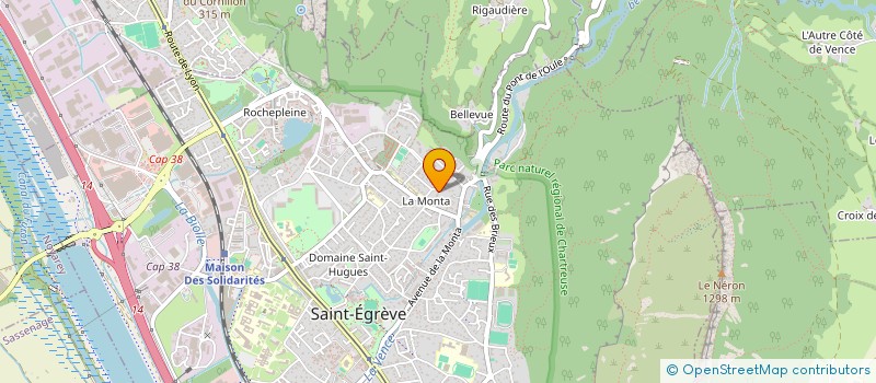 localisation de l'entreprise TRT à LA TRONCHE