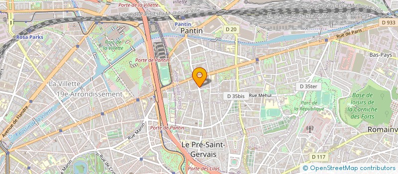 localisation de l'entreprise TRT BATIMENT à PANTIN