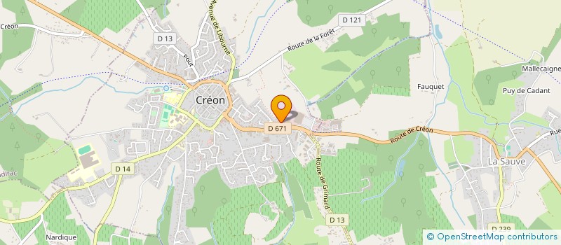 localisation de l'entreprise TRUANT GESTION à CREON