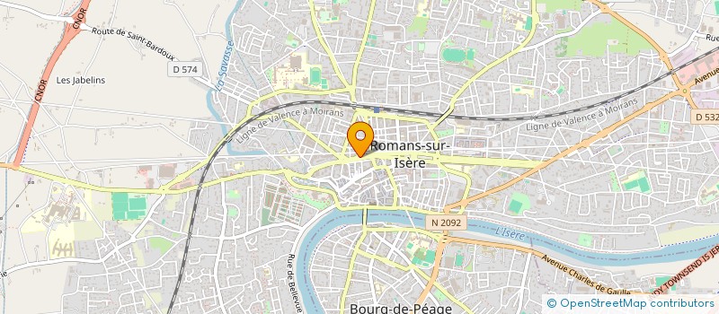 localisation de l'entreprise TRUCHET CONSTRUCTION à ROMANS-SUR-ISERE