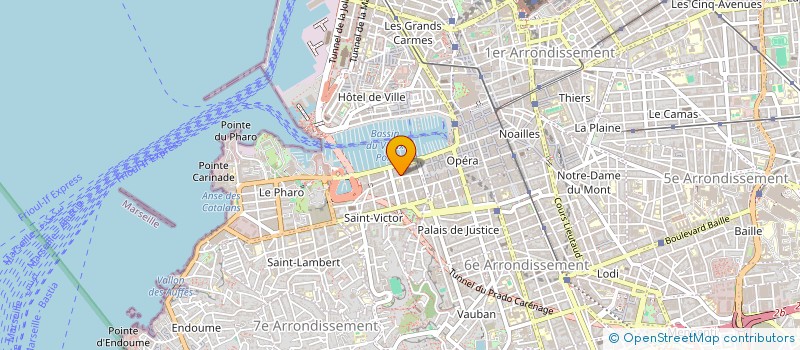 localisation de l'entreprise TRUCHOT SAINT VICTOR à MARSEILLE