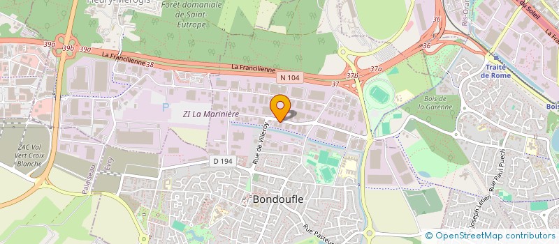 localisation de l'entreprise TRUCKS AT WORK  BONDOUFLE