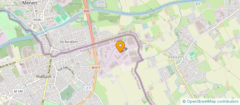 localisation de l'entreprise TRUCKSTOP HALLUIN  HALLUIN