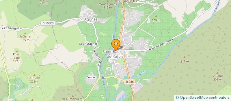 localisation de l'entreprise TRUFFAZ ACCOMPAGNEMENT  SAINT-BAUZILLE-DE-PUTOIS