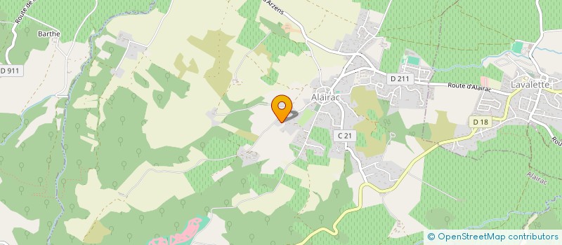 localisation de l'entreprise TRUFFIERE LE PLO DU MOULIN à ALAIRAC